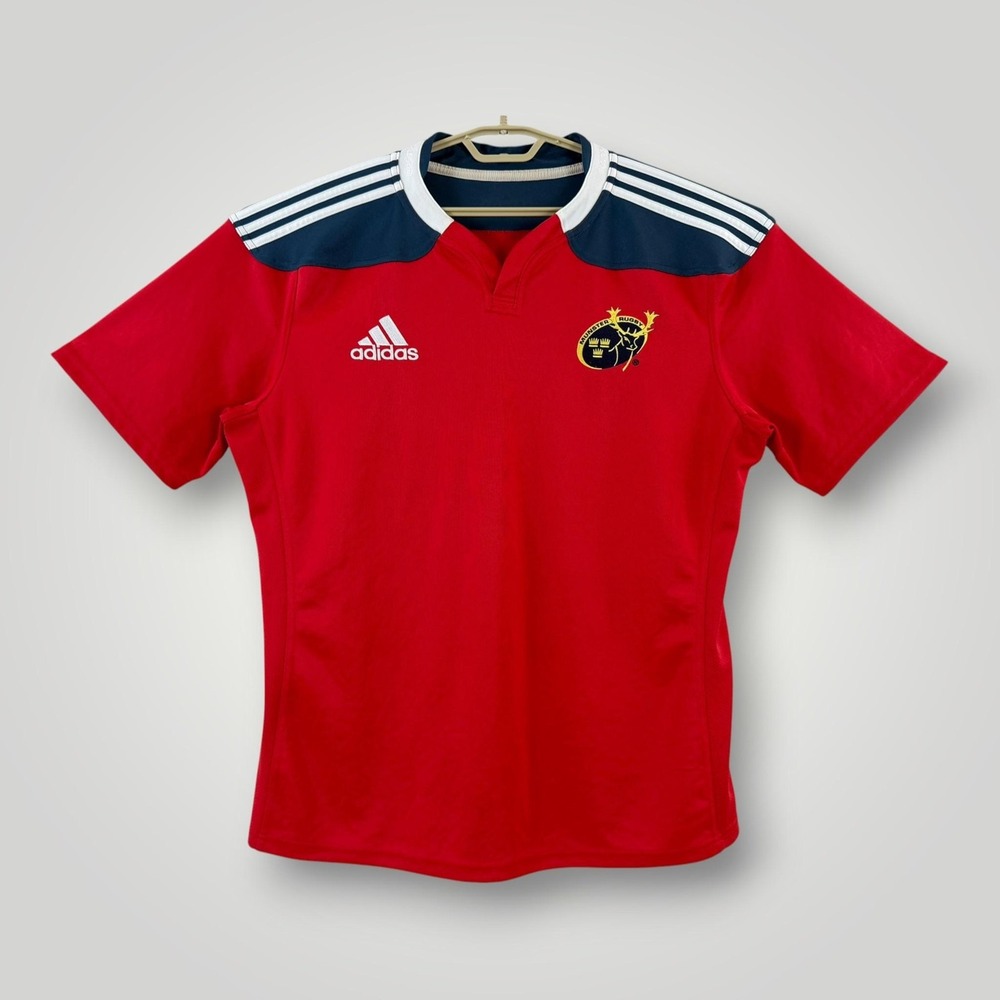 Adidas Munster Rugby Jersey Mens 2XL Red Climacool Irish Rugby Shirt